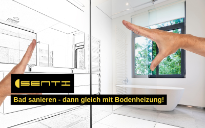 Badezimmer-Sanierung: Fußbodenheizung ohne Stemmarbeiten nachrüsten